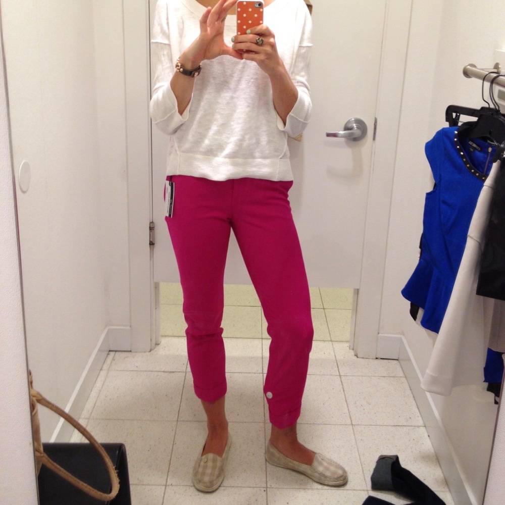 Long tapered ankle pant